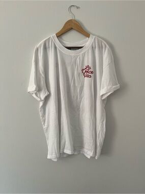 La Dolce Vita White Graphic Tee Girl Dangerous size XL La Dolce Vita NWT
